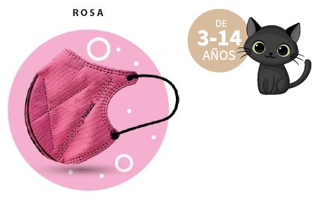Comprar Mascarilla Infantil Rosa Ergo Natural 2u