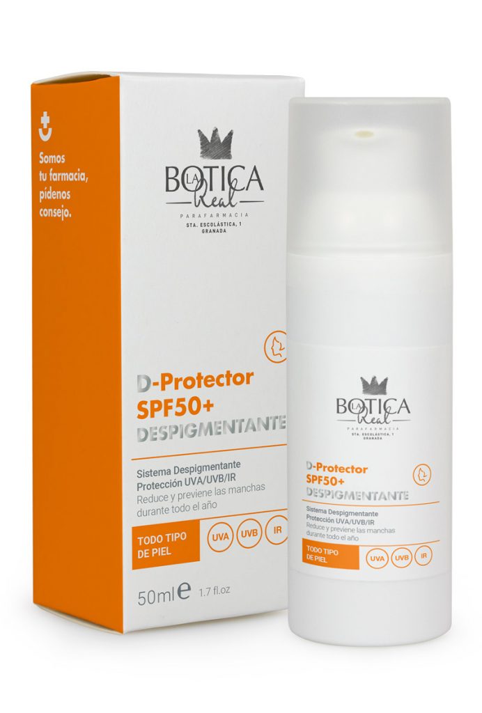 Fotoprotector Solar D-Protector SPF50+ Despigmentante 50ml La Botica Real